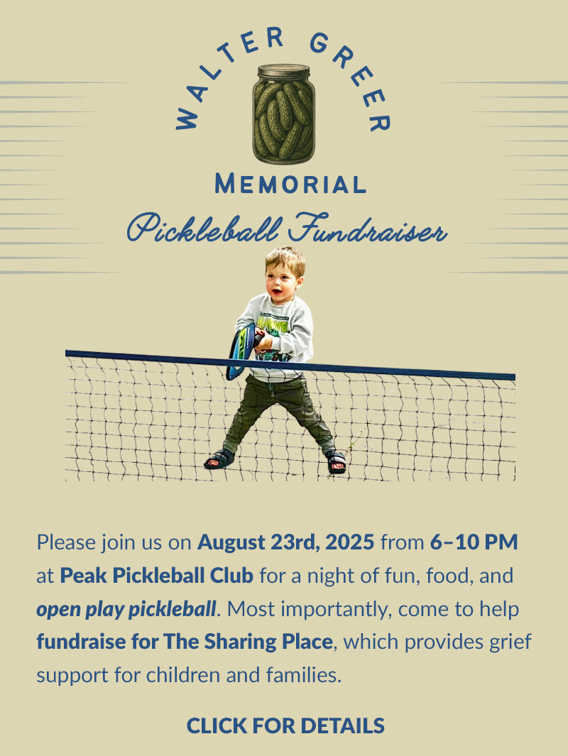 Walter Greer Pickleball fundraiser